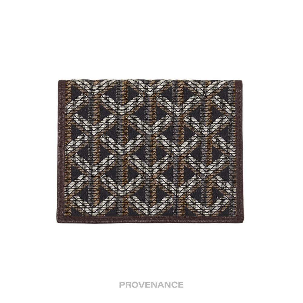 🔴 Goyard Pocket Organizer Wallet - Black Jacquard Goyardine